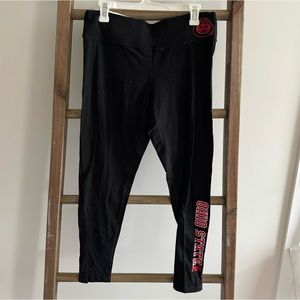VS Pink Large Ohio State OSU Reversible Black Leggings